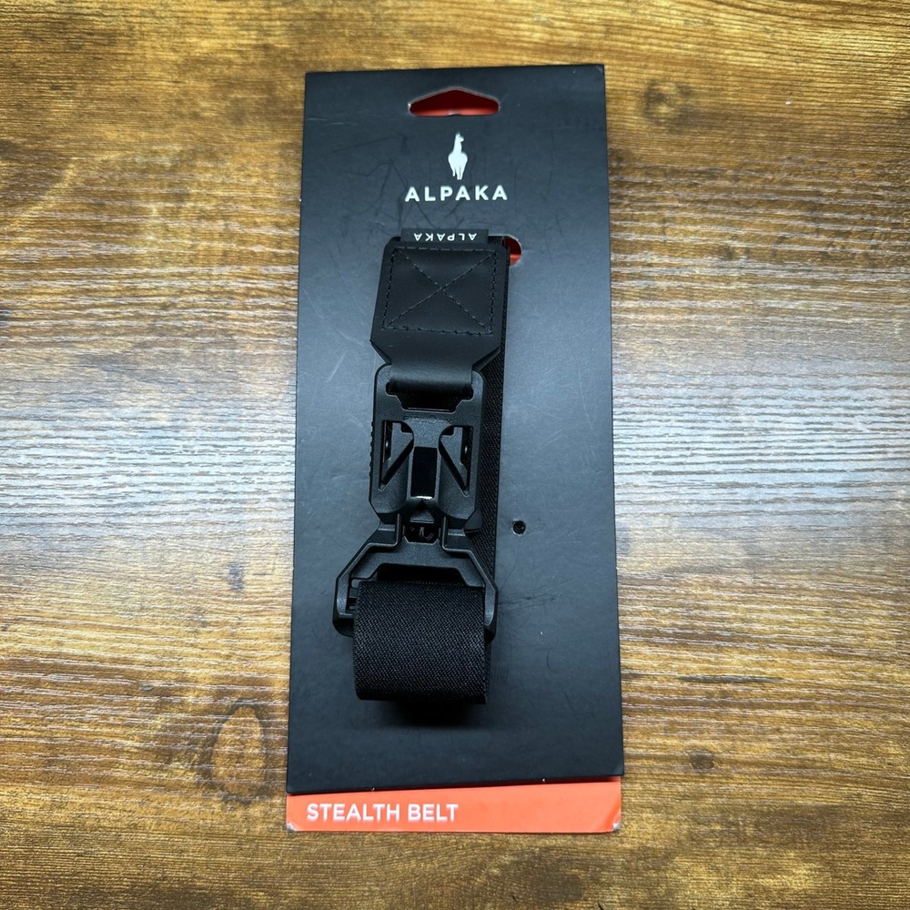 Alpaka Stealth Belt Black Magnetic Fidlock Buckle Adjustable AF010010100 24-32in